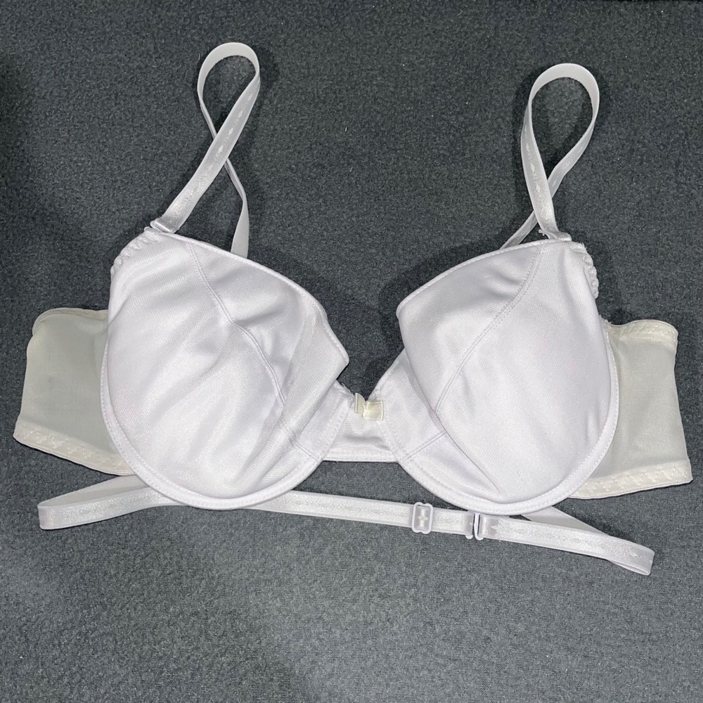 QT Intimates Underwire Bra Women 38B White Vintage Mesh Wings Style 145 Support